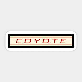 Coyote X Sticker